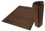 32 in x 42 in Thermo-Treated Wood RV Wood Rugs, Camping Pads,RV Mats, Brown