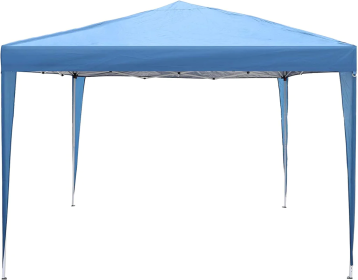 10 ft. Foldable Pop Up Canopy Tent with Mesh Sidewall Height Adjustable