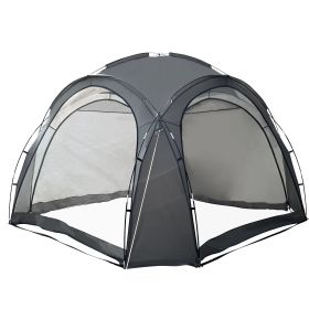 Easy Beach Tent 12 X 12ft Pop Up Canopy UPF50+ Tent with Side Wall, Ground Pegs, and Stability Poles, Sun Shelter Rainproof, Waterproof for Camping Tr