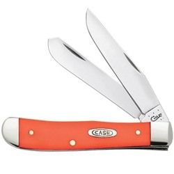 Case Knife, Orange Synthetic Trapper