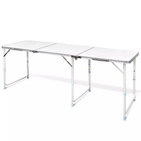 Foldable Camping Table Height Adjustable Aluminum