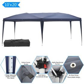 10' x 20' Home Use Camping Waterproof Folding Tent/Canopy with Carry Bag Blue