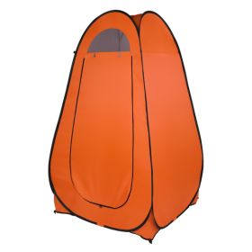 Pop-Up Toilet Shower Tent Changing Room Dressing Tent Camping Shelter Orange