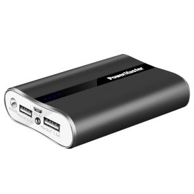 12000mAh Portable Charger with Dual USB Ports 3.1A Output Power Bank  Black