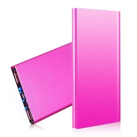 Power Bank 20000mAh External Battery in Hot Pink