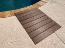 32 in x 42 in Thermo-Treated Wood RV Wood Rugs, Camping Pads,RV Mats, Brown