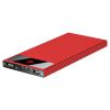 Ultra Thin External 20000mAh Power Bank Battery Pack Phone Charger Dual USB Ports Charge Level Display - Red