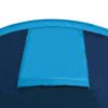 Tent, Waterproof, 4 Persons Navy Blue/Light Blue