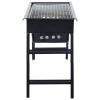 Portable Camping BBQ Grill Steel 23.6"x8.9"x13"