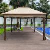 11" X 11" Pop Up Gazebo Canopy With Removable Zipper Netting