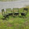 4-piece Folding  Chair with Storage Bag outdoor Camping, Picnics and Fishing