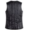 Autumn Winter Cotton Padded Waistcoat Women's Short Inner Wear Sherpa Warm Vest Tank Tops; Black