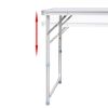 Foldable Camping Table Height Adjustable Aluminum.