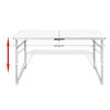 Foldable Camping Table Height Adjustable Aluminum.