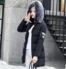 Winter New Hooded Solid Color Women's Jacket