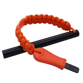 Hot Strike Ferro Rod Fire Starter (orange,green: Orange)