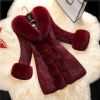 New Fashion Long Fur Coat Elegant Thick Warm Outerwear