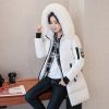 Winter New Hooded Solid Color Women's Jacket