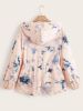 Tie Dye Print Drawstring Hooded Jacket; Women's Fashion Casual Spring Fall Outerwear