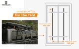 Aluminium Black Hard Shell Grey Rooftop Tent for Camping