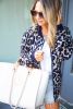 European and American fashion leopard personality casual cardigan jacket